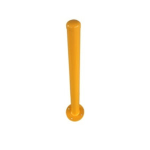 thatsmyspot Fixed Steel Bollard Yellow 1000 mm - TMS-B10Y for visitor parking and commercial parking and industrial parking and hotel parking