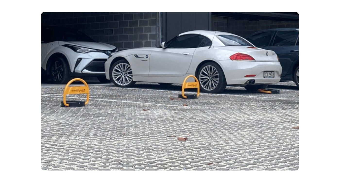 remote-control-parking-bollards-installed-at-commercial-property-site-goodman-rosebery-engine-yards thatsmyspot parking bollards for for visitor parking and commercial parking and industrial parking and hotel parking